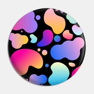 Gradient Blended Paint Blob Pattern Pin