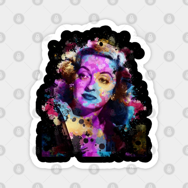 Bette Davis ~ Watercolor Illustration Magnet by Punyaomyule