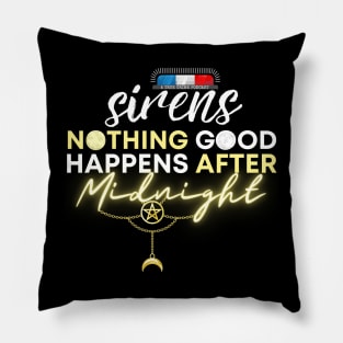 The Sirens Podcast Quotes "After Midnight" Dark Pagan Pillow