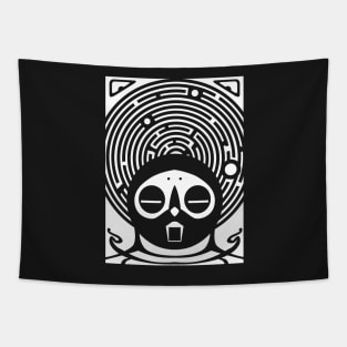 Grimoire Rubrum (White on Black) Tapestry