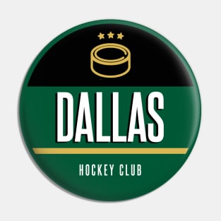 Dallas retro hockey Pin