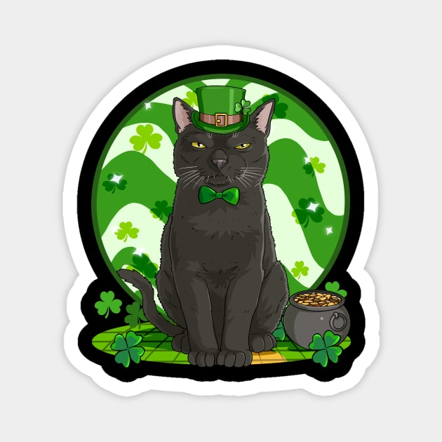 Bombay Cat St. Patricks Day Irish Leprechaun Magnet by Noseking