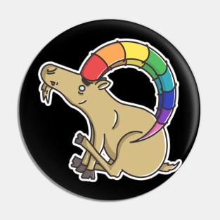 Rainbow Ibex Pin