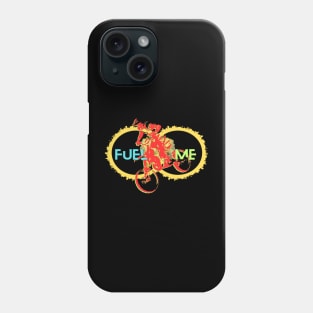 Crazy bike stunt with typography Phone Case