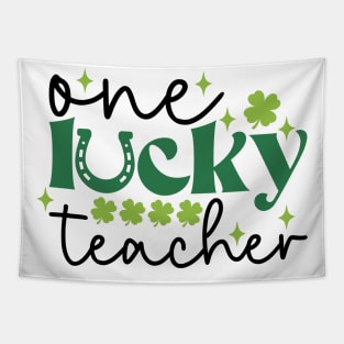 Teacher st patricks day One Lucky Teacher Tapestry