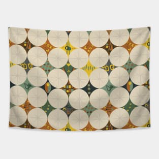 Mid Century Modern Quilt Print Tapestry