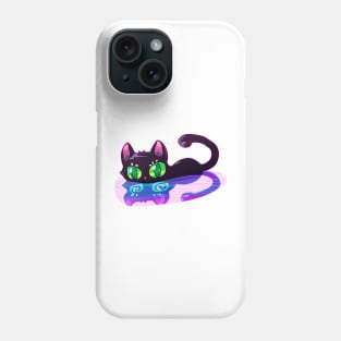 Cat with hypnosis eyes Phone Case