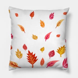 Fall Warm and Bright Leaves Pattern Pillow