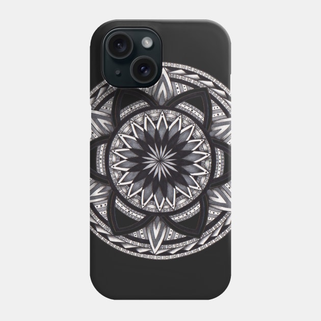 Wheel Mandala Phone Case by Litedawn