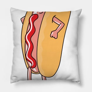 Hot Dog Man Pillow