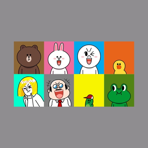 Line Friends Collage by spadayeti1992