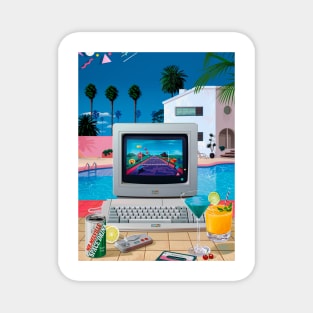 Summer computer chill Magnet