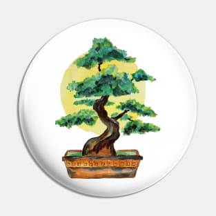 Bonsai Tree Sunshine Pin