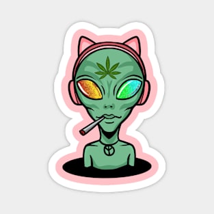 TRIPPY HIPPIE ALIEN Magnet