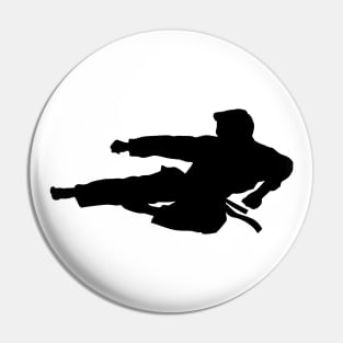 Taekwondo Silhouette Pin