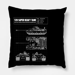 T 28 SUPERHEAVY TANK Pillow