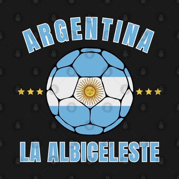 Argentina Football Ball by footballomatic