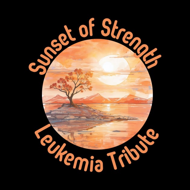 leukemia , leukemia awareness, sunset of strength, design by Imaginator Studio