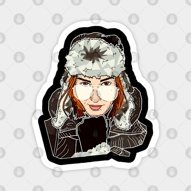 Snow Kat Only Magnet by PurgatoryArchaeologicalSurvey