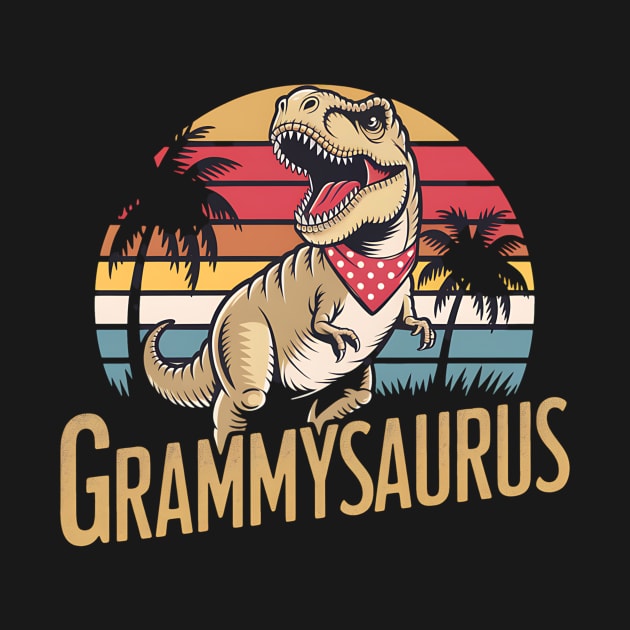 Grammysaurus T Rex Dinosaur Grammy Saurus Mother's Day by Ruben27