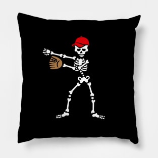 Floss dance flossing skeleton baseball softball Pillow