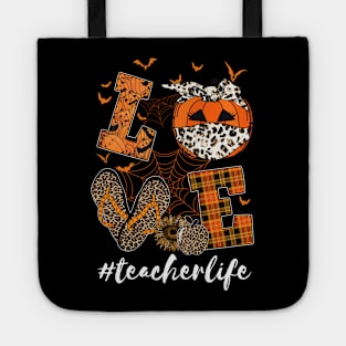 Love Teacher Life Teaching Lovers Halloween Costume Tote