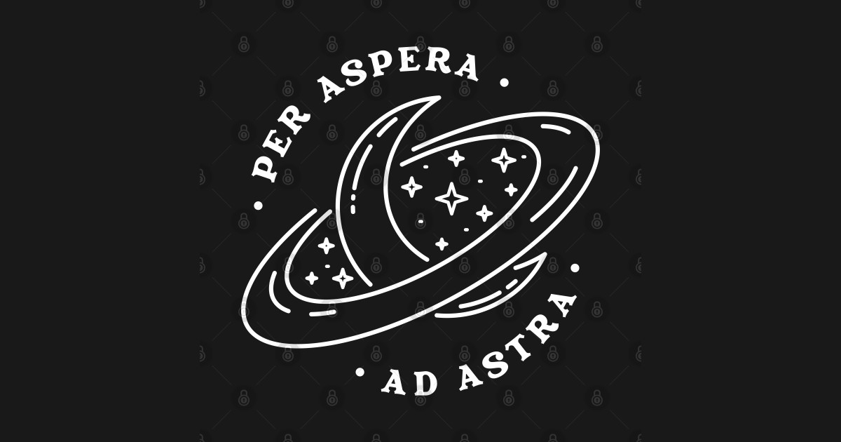 Per Aspera Ad Astra - Latin - Phone Case | TeePublic