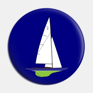 Dragon Class Sailboat Pin