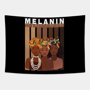 Melanin Afro Queens Black Pride Tapestry