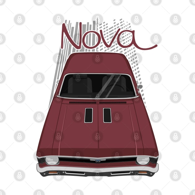 Chevrolet Nova 1969 - 1972 - maroon by V8social