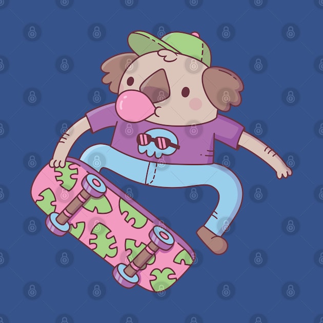 Cute Koala Bear Skateboarder Doodle by rustydoodle