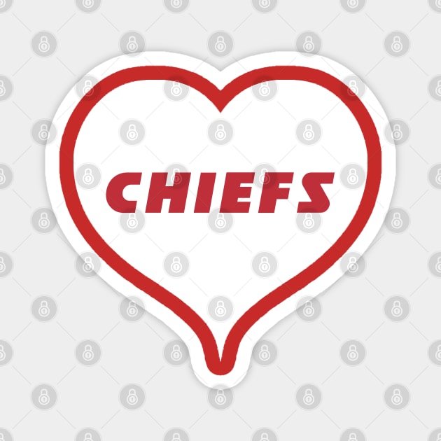 Chiefs Love Magnet by FootballBum