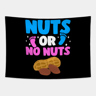 Funny Gender Reveal Nuts Or No Nuts Baby Party Gift Tapestry