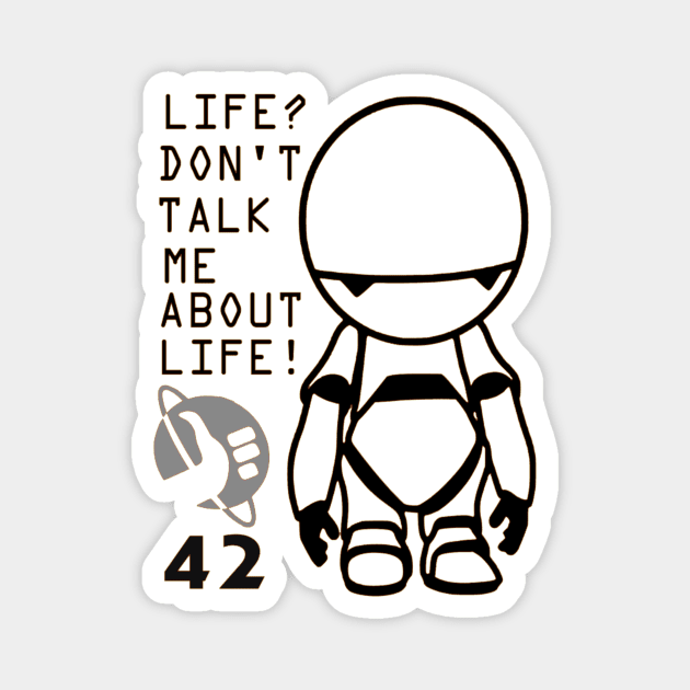 Marvin - Hitchhiker's Guide to the Galaxy Magnet by OtakuPapercraft
