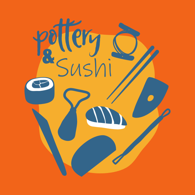 Pottery and Sushi by Teequeque