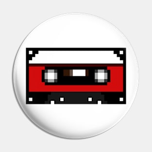 Red Cassette Pin