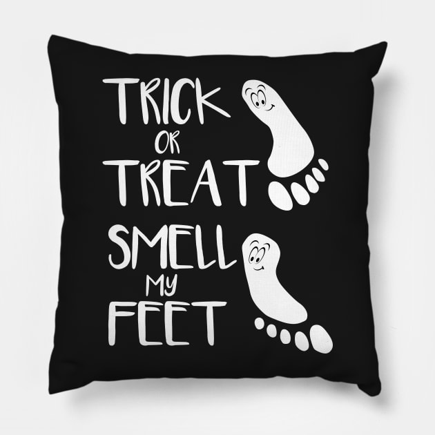 Cute Trick Or Treat Smell My Feet Pillow by finedesigns