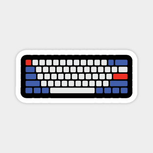 Mechanical Keyboard Blue White Blue Magnet