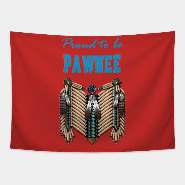 Native American Breastplate Pawnee Tapestry by Jeremy Allan Robinson