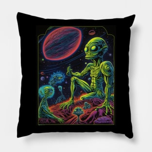 Aliens -  outta this world Pillow