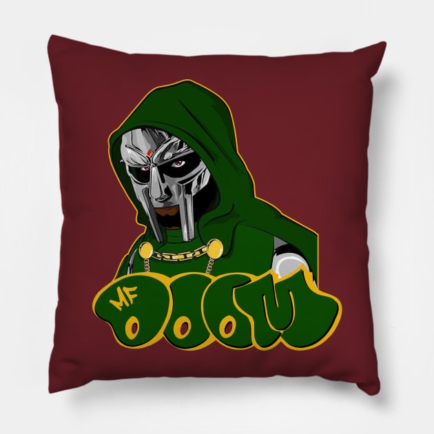 Mf Doom! Pillow by Diamond Creative