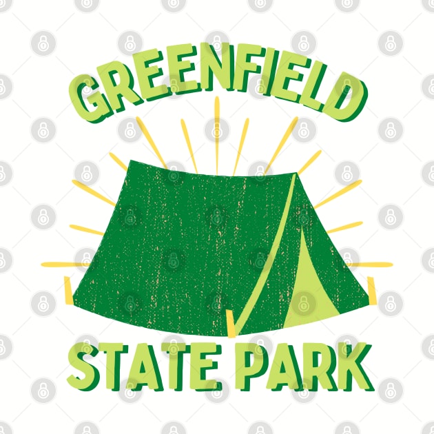 Greenfield State Park Camping Tent by Caring is Cool