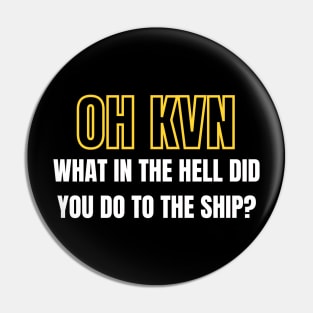 Oh K.V.N What in the hell did you do to the ship? Final Space design Pin