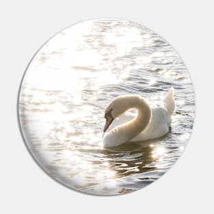 Fairytale Swimming Swan Pin