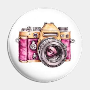 Pink Camera Pin