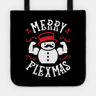 Merry Flexmas (Funny Christmas Gym Pun) Tote