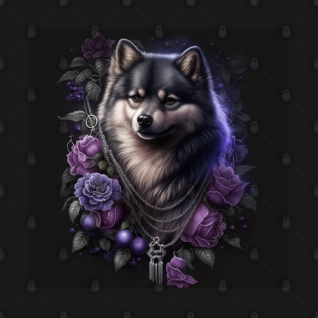 Finnish Lapphund Purple Magic by Enchanted Reverie