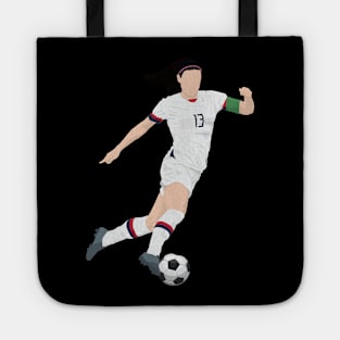 Female soccer player with the ball Tote