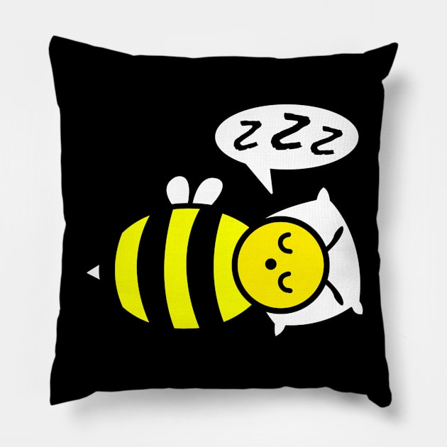 Sleepy Slumber Bee Pillow by ChrisWilson