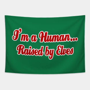 I'm a Human...Raised By Elves Tapestry